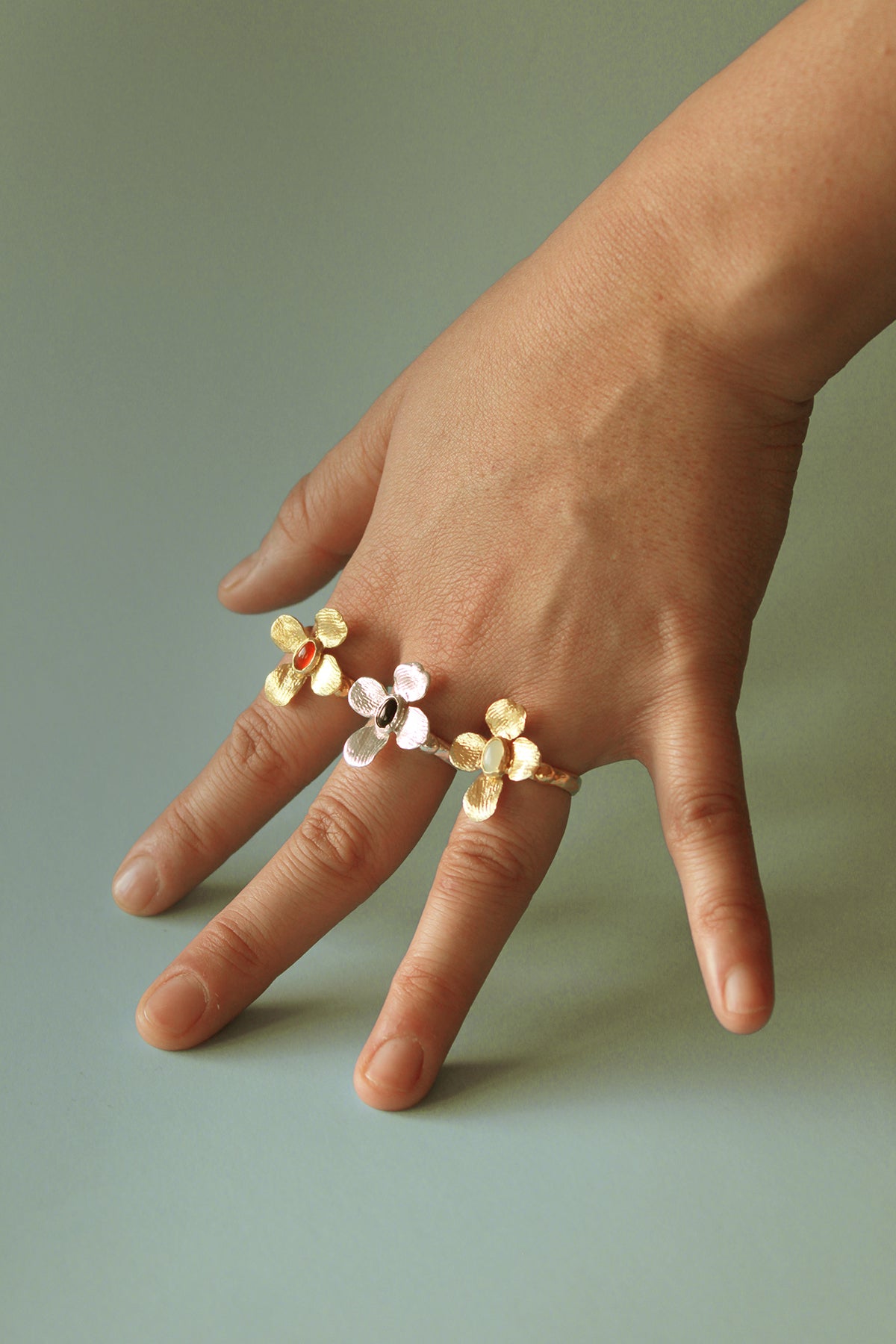 CARDAMINE // golden ring - ORA-C jewelry - handmade jewelry by Montreal based independent designer Caroline Pham