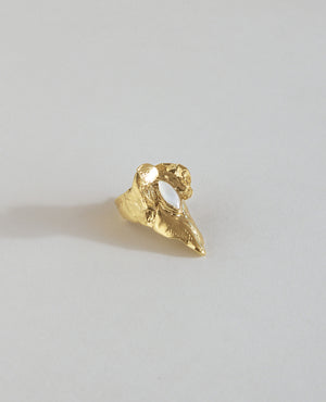 ORCHIS CLAW // golden nail ring - ORA-C jewelry - handmade jewelry by Montreal based independent designer Caroline Pham