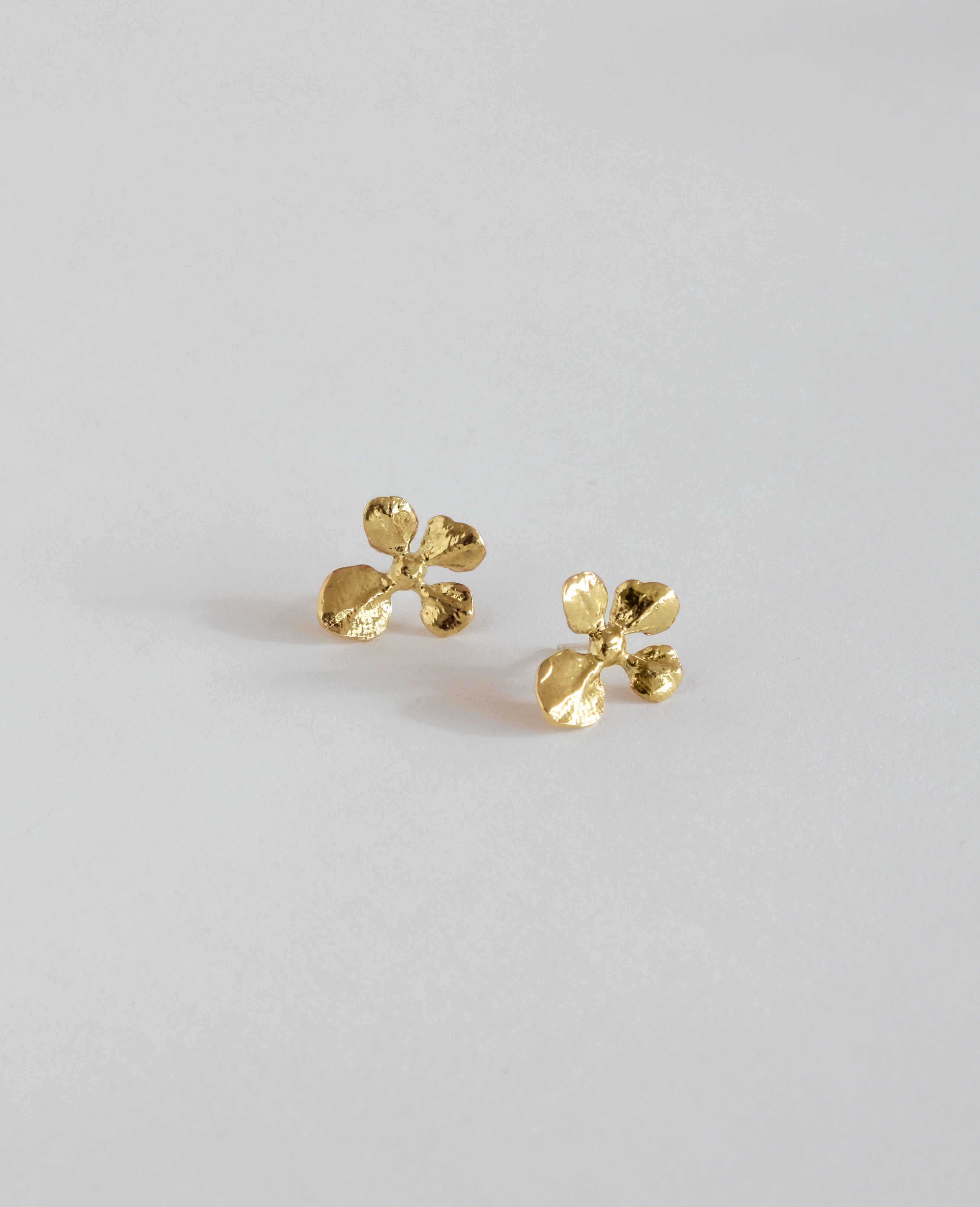 VIRGO BUDS // golden - ORA-C jewelry - handmade jewelry by Montreal based independent designer Caroline Pham