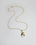 FINGER BLOTCH // golden pendant - ORA-C jewelry - handmade jewelry by Montreal based independent designer Caroline Pham