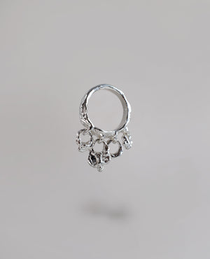 LIQUID NODULES // silver ring - ORA-C jewelry - handmade jewelry by Montreal based independent designer Caroline Pham