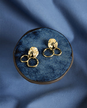 GINETTE // brass - ORA-C jewelry - handmade jewelry by Montreal based independent designer Caroline Pham