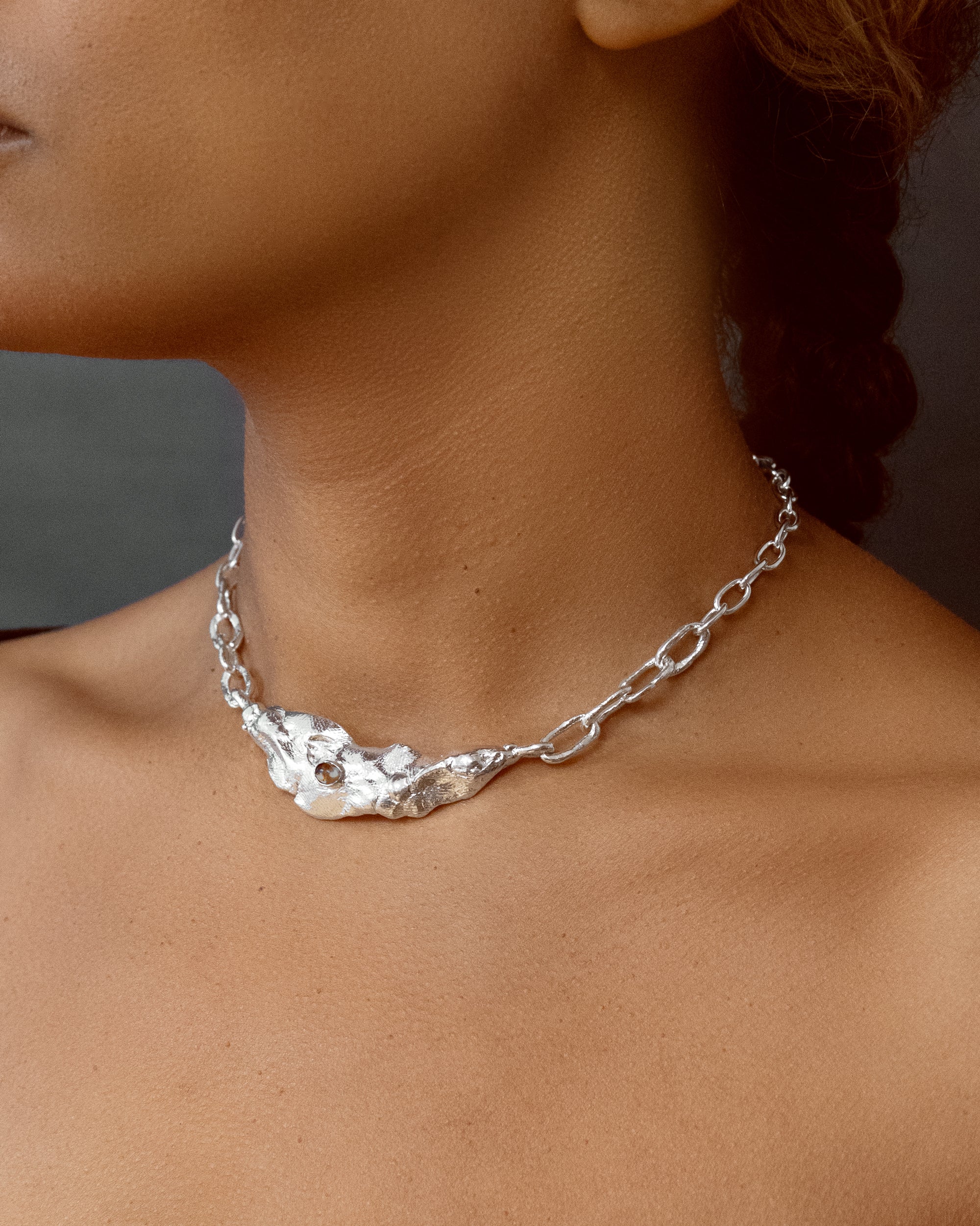 PROTECT ME // silver choker