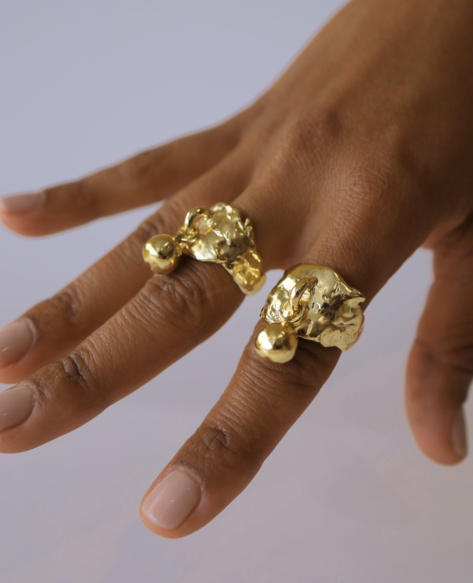MINERAL AEGIS // golden ring - ORA-C jewelry - handmade jewelry by Montreal based independent designer Caroline Pham