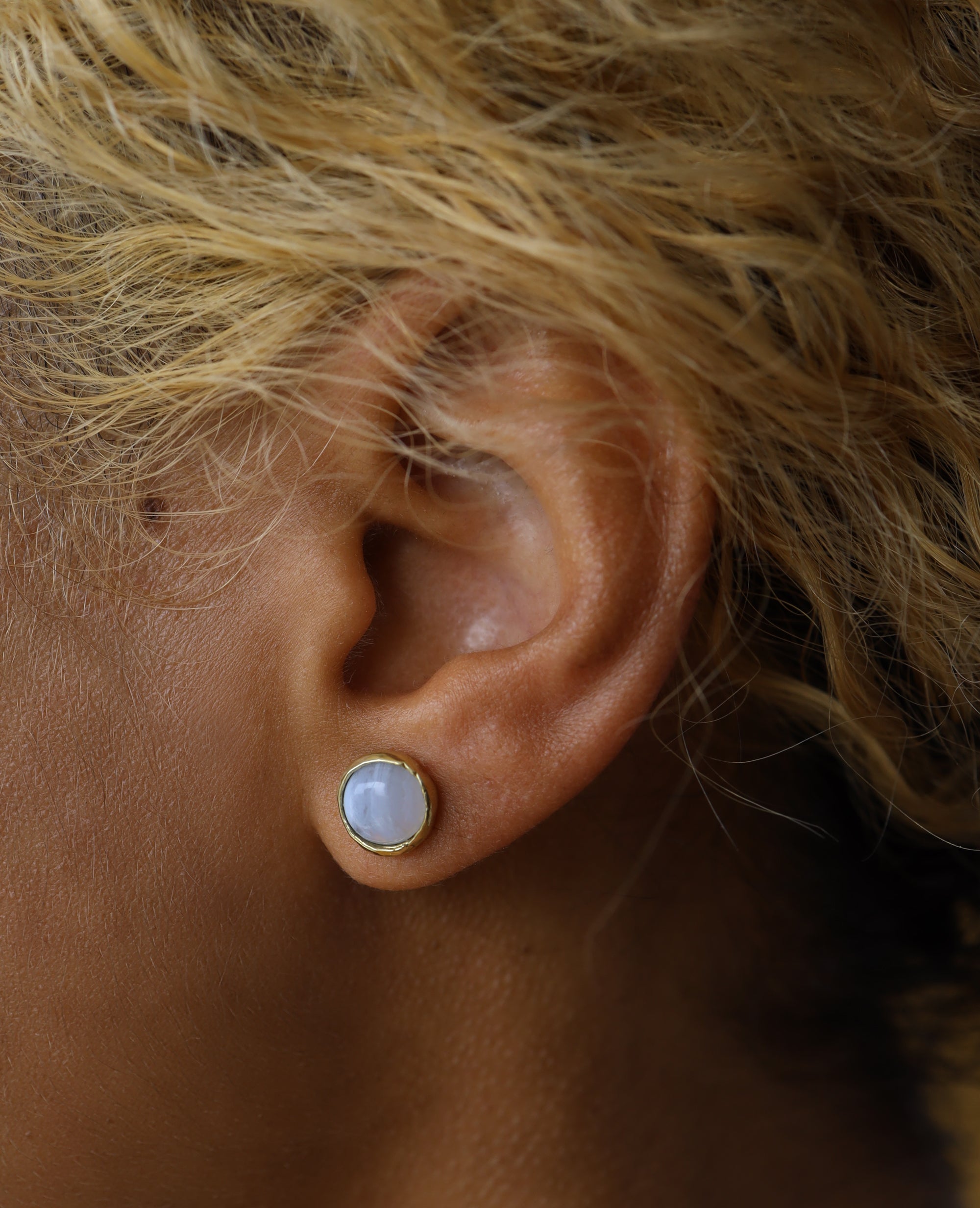 MAGNOLIA STUD // silver earrings - ORA-C jewelry - handmade jewelry by Montreal based independent designer Caroline Pham