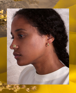PAM // solid gold - ORA-C jewelry - handmade jewelry by Montreal based independent designer Caroline Pham
