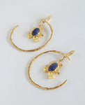 SCORPIO RISING // golden hoops - ORA-C jewelry - handmade jewelry by Montreal based independent designer Caroline Pham