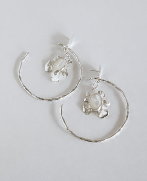SCORPIO RISING // silver hoops - ORA-C jewelry - handmade jewelry by Montreal based independent designer Caroline Pham