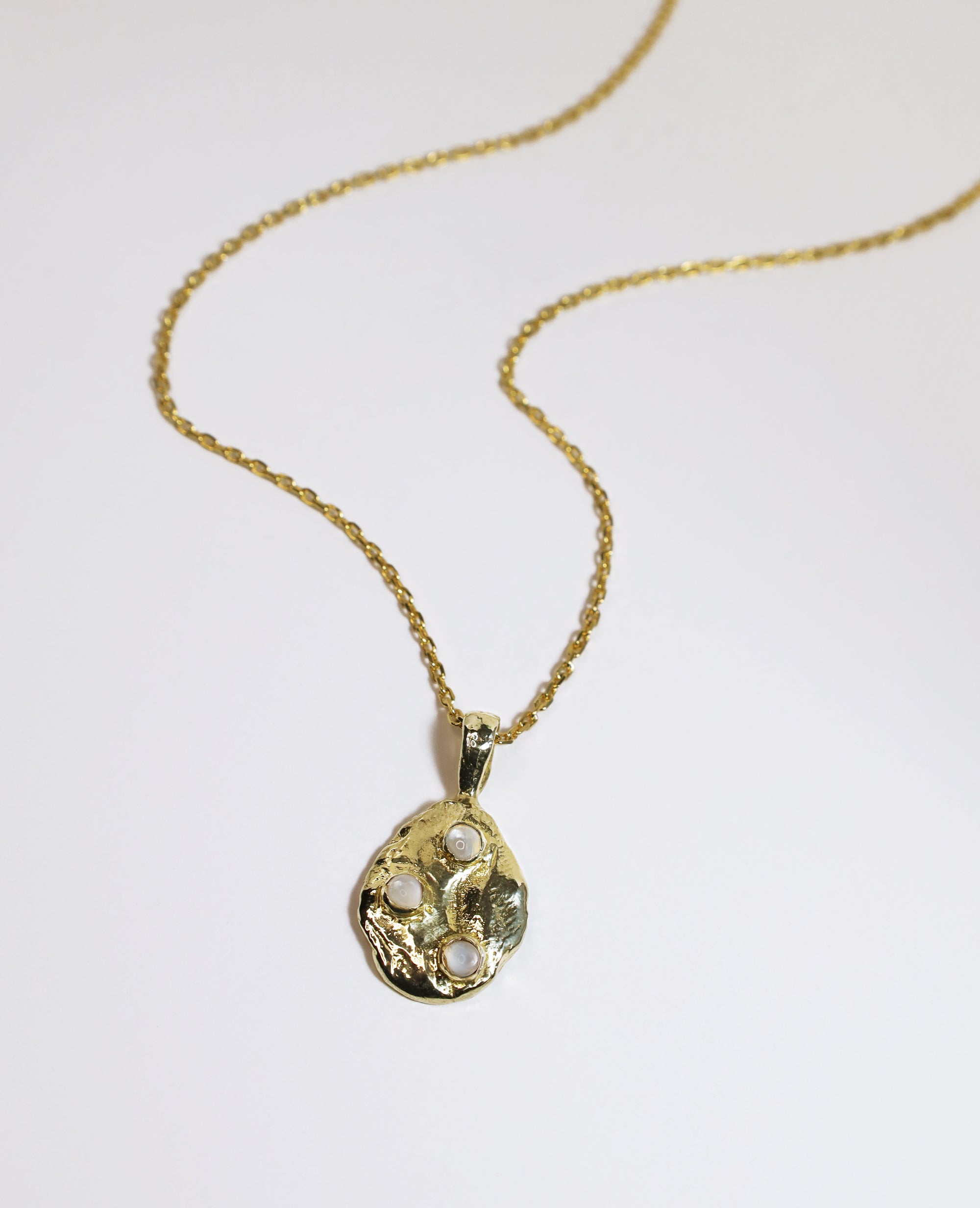 CELESTIAL SPORES // golden pendant - ORA-C jewelry - handmade jewelry by Montreal based independent designer Caroline Pham