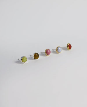 MAGNOLIA STUD // golden earrings - ORA-C jewelry - handmade jewelry by Montreal based independent designer Caroline Pham