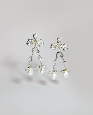 PRICKLY TRILLIUM // silver earrings - ORA-C jewelry - handmade jewelry by Montreal based independent designer Caroline Pham