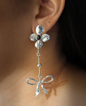 WILLOW BOW // silver earrings - ORA-C jewelry - handmade jewelry by Montreal based independent designer Caroline Pham