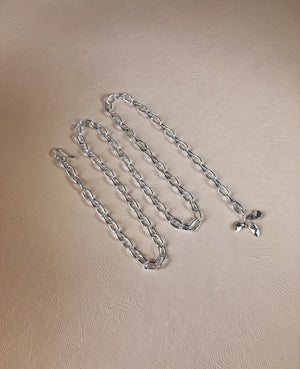 TRIFOLI // silver chain - ORA-C jewelry - handmade jewelry by Montreal based independent designer Caroline Pham