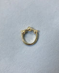 KNOTTI // golden ring - ORA-C jewelry - handmade jewelry by Montreal based independent designer Caroline Pham